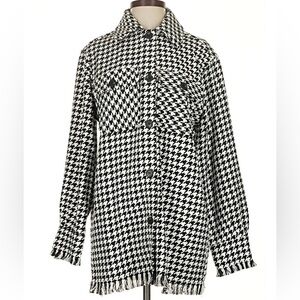 Dolce Cabo Black and White Houndstooth Jacket